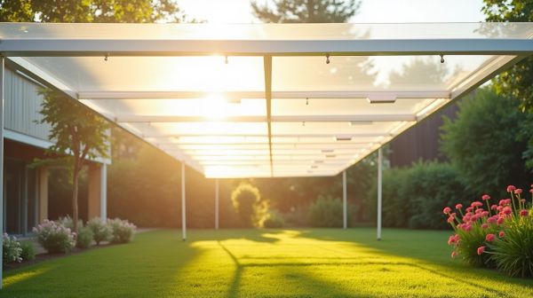 Créer un espace lumineux et protégé grâce à la bâche transparente sur mesure